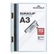 Durable DURACLIP 60 Sheet Document Metal Clip File Folder - 10 Pack - A3 Blue