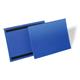 Durable Magnetic Ticket Label Holder Document Pockets - 50 Pack - A4 Blue