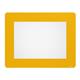 Durable Adhesive Non Slip Floor Frame Safety Label Holder - 10 Pack - A4 Yellow