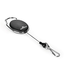 Durable STYLE Secure Retractable Clip Badge Reel for ID & Keys - Black