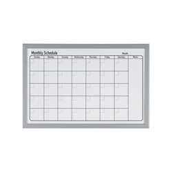 Bi-Office Magnetic Monthly Planner Whiteboard Grey Frame 60x40cm MM03062839