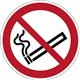 Durable Adhesive ISO 'No Smoking' Prohibition Sign Safety Floor Sticker - 43cm
