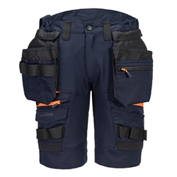 Portwest DX4 Detachable Holster Pocket Shorts 28 Dark Navy