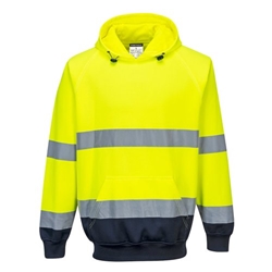 Portwest Hi Vis Contrast Hoodie M Yellow/Navy