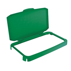 Durabin Green Rectangular Hinged Lid 60L
