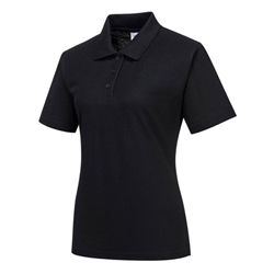 Portwest Naples Womens Polo Shirt M Blk