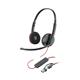 HP Poly Blackwire 3220 Stereo USB-C Wired Headset with USB-C to USB-A Adapter (Bulk)
