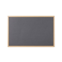 Earth Executive Felt Noticeboard 180x120cm Grey Oak MDF Frame FB8542239