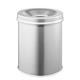 Durable Fire Extinguishing Metal Waste Bin - TUV Certified - 15L - Silver