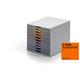 Durable VARICOLOR Desktop Organiser 10 Drawer Colour Coded Modular Storage - A4+