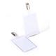 Durable Clip Name Tag ID Badge Holders + Cards - 25 Pack - Vertical 90 x 60mm