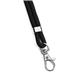 Durable Soft Recycled Fabric Lanyards with Safety Release - 10 Pack - Black