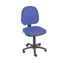 Gas-lift Chair Antibacterial Vinyl - Mid Blue 