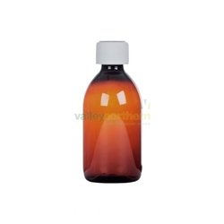 Plastic Bottle - Pharmasafe  Amber PET Ready Capped Bottles - 300ml - Pack 50