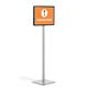 Durable INFO STAND BASIC Aluminium Display Panel Info Floor Sign A3 - 1.4m