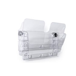 Durable A4 Magnetic Literature Holder - Dual Wall Display - FLEXIPLUS - Clear