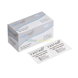 Wipes - Preinjection alcohol swabs, individually wrapped, 70% IPA - Pack 1200