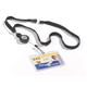 Durable Soft Breakaway Lanyard with Retractable Badge Reel - 10 Pack - Black