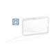 Durable Permanent High Security ID Card Holders for Lanyards - 10 Pack - Clear
