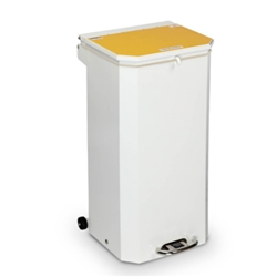 Sunflower 70 Litre Hands-Free Bin - Yellow Lid Yellow Lid