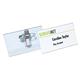 Durable COMBI CLIP Clip & Pin Name Badge ID Holder + Inserts - 50 Pack - 40x76mm