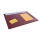 Durable Calendar PC Desk Pad Protector Mat with Clear Overlay - 5 Pack - Red