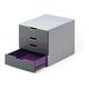 Durable VARICOLOR Desktop Organiser 4 Drawer Colour Coded Modular Storage - A4+