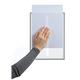 Durable Static Cling UV Info Pocket Signage for Glass - 5 Pack - A4 Grey