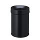 Durable SAFE+ Fire Extinguishing Metal Waste Bin - TUV Certified - 15L - Black