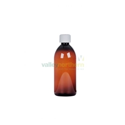 Plastic Bottle - Pharmasafe  Amber PET Ready Capped Bottles - 500ml - Pack 50