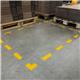 Durable Heavy Duty Adhesive Floor Marking L Shape Corner - 10 Pack - Yellow