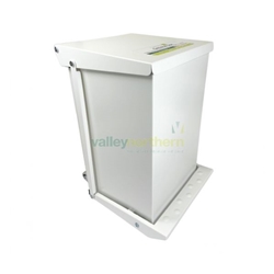 50L Bin with White Lid, "general waste"