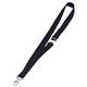 Durable Soft Neck Lanyards with Clip and Safety Release - 10 Pack - Black