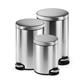 Durable Round Stainless Steel Pedal Bin - 30 Litre - Silver