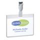 Durable Conference Clip Name Tag ID Badge Holder + Cards - 25 Pack - 60 x 90mm
