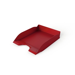 Durable Stackable Letter Tray - Document Paper File - 6 Pack - A4+ Red