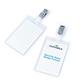 Durable Clip Name Tag ID Badge Card Holders - 25 Pack - Vertical 90 x 60mm