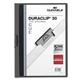 Durable DURACLIP 30 Sheet Document Metal Clip File Folder - 25 Pack - A4 Anthracite Grey