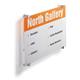 Durable CRYSTAL Frameless Acrylic Door Sign Holder Wall Mounted - A3