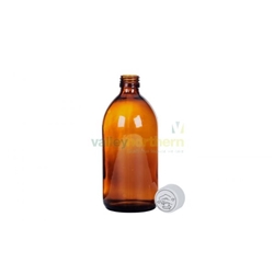 Glass Bottle - Pharmasafe  Ready Capped Glass Bottles - 500ml - Pack 20
