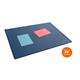 Durable Clear Overlay Desk Mat Notes Protector Pad - 5 Pack - 65x50 cm - Blue