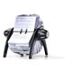 Durable TELINDEX Rotary Address Card Holder File - 500 Cards & A-Z Index - Black