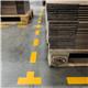 Durable Heavy Duty Adhesive Floor Marking Cross Shape - 10 Pack - Yellow