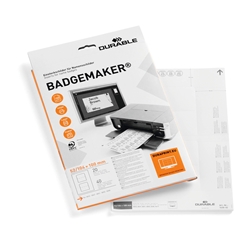Durable BADGEMAKER Printable Table Place Name Inserts - 40 Cards - 52x100mm