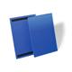 Durable Magnetic Ticket Label Holder Document Pockets - 50 Pack - A4 Blue