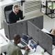 Durable Felt Desk Divider Panel - Visual Acoustic Privacy Partition 120cm - Grey