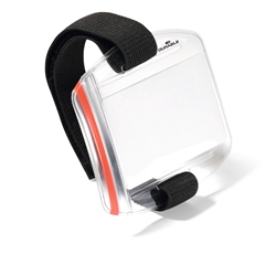 Durable Adjustable UV Protected SIA Armband Security ID Badge Holders - 10 Pack