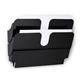 Durable A4 Magnetic Literature Holder - Dual Wall Display - FLEXIPLUS - Black