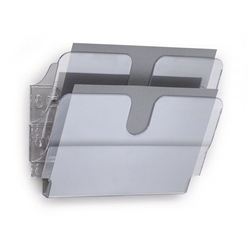 Durable FLEXIPLUS 2 Wall Mounted Literature Holder - A4 Landscape - Clear