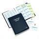 Durable PU Leather GDPR Visitor Book - 300 Name Badges & Security Sheet - Blue